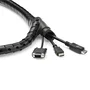 StarTech.com Manga en Espiral para Gestión de Cables 1,5 m, 45 mm, Negro