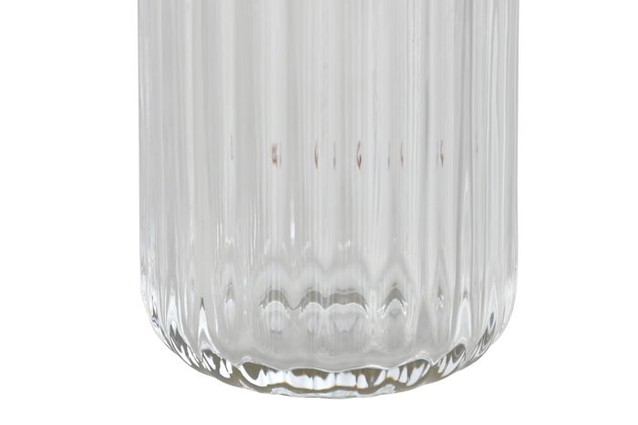 DKD Home Decor Vaso Cristal Transparente Dorado 7.5 x 10 x 7.5 cm (6 Unidades)