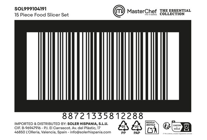 Inde Rallador Con Recipiente 4 Accesorios 1 kg (12 Unidades)