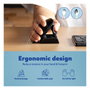 R-Go Twister Ratón Ergonómico Vertical Ambidiestro Inalámbrico Bluetooth y USB Óptico 2400 DPI Negro