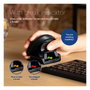 R-Go Twister Ratón Ergonómico Vertical Ambidiestro Inalámbrico Bluetooth y USB Óptico 2400 DPI Negro