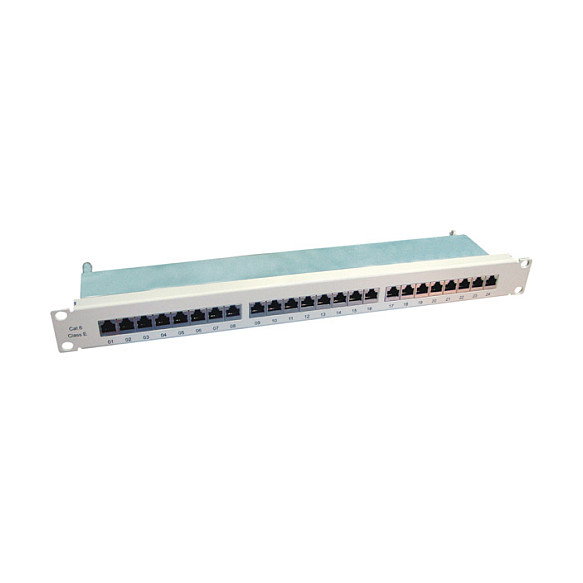 VALUE Panel de parches Kat.6 Class E 24 puertos blindado gris 19'' 48,26cm VALUE Panel de parches Kat.6 Class E 24 puertos blindado gris 19'' 48,26cm