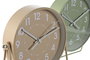 DKD Home Decor Reloj Sobremesa Basicos Verde Menta Beige 6.5 x 18.5 x 18 cm (2 Unidades)