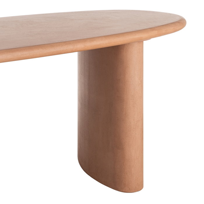 Mesa Comedor Teja Dm-Microcemento Salón 180 X 90 X 76 cm