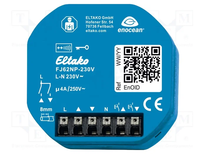 Eltako FJ62NP-230V Actor de radio para persianas y puertas enrollables 4A/250V Eltako FJ62NP-230V Actor de radio para persianas y puertas enrollables 4A/250V