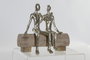 DKD Home Decor Decoración Resina y Mango Pareja Natural