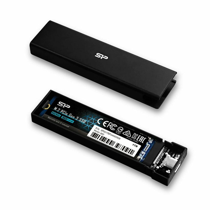Silicon Power SP PD60 Caja externa M.2 NVMe/SATA USB 3.2 Type-C Negro Silicon Power SP PD60 Caja externa M.2 NVMe/SATA USB 3.2 Type-C Negro