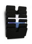 Durable Flexiplus Wandprospekthalter 6 compartimentos A4 horizontal negro