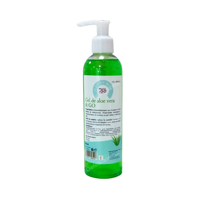 Pharma & Go Gel Hidratante y Calmante de Aloe Vera 250ml para el Cuidado de la Piel Pharma & Go Gel Hidratante y Calmante de Aloe Vera 250ml para el Cuidado de la Piel