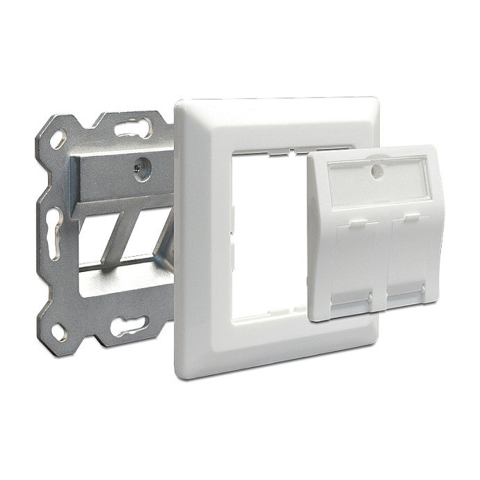 DeLOCK Keystone Anschlussdose 2 Port 86202
