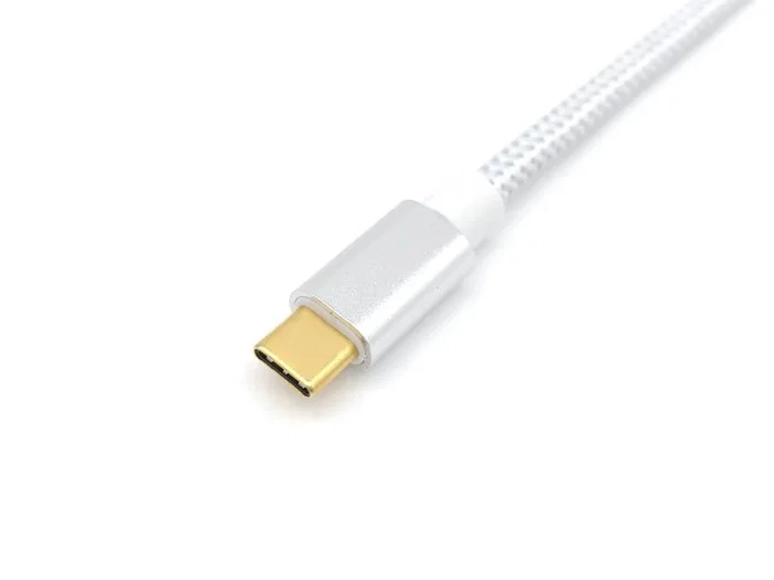 Equip Cable USB 3.2 Gen 2 USB-C a USB-C 1 m, 10 Gbps, PD 100W, DP Alt Mode 4K@60Hz, E-Mark, Malla Trenzada, Conectores Dorados - Blanco