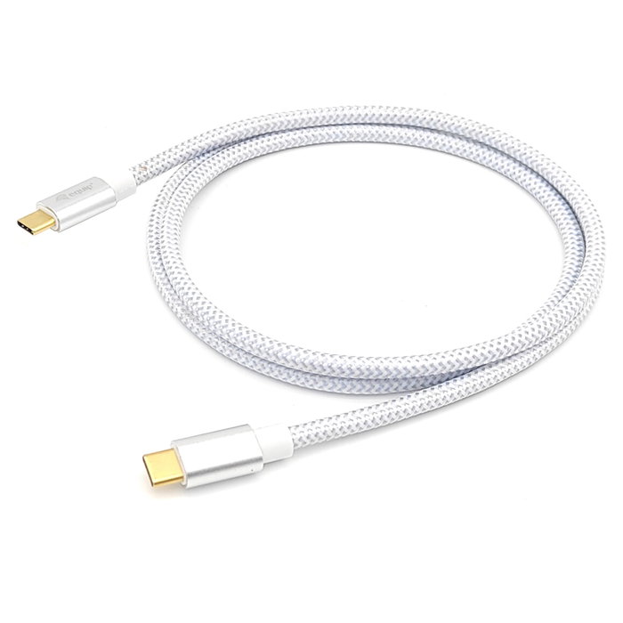 Equip Cable USB 3.2 Tipo C a Tipo C (C-C) Macho/Macho, 1.0 Metros, Blanco