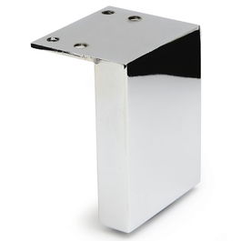 Q&Q Pata Liana Metal Cromo H100mm para Muebles y Sofás