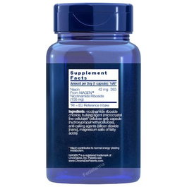 Life Extension NAD+ Cell Formula 100 mg, 30 Cápsulas Vegetales, Suplemento de Nicotinamida Adenina Dinucleótido