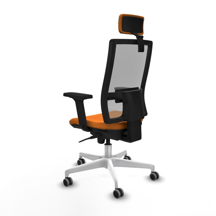 PIQUERAS Y CRESPO Silla de oficina Horna Naranja y Gris
