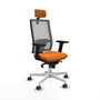 PIQUERAS Y CRESPO Silla de oficina Horna Naranja y Gris