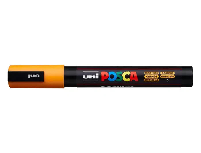 POSCA Marcador PC-5M No Permanente Punta Bala 1,8 - 2,5 mm Naranja Medio POSCA Marcador PC-5M No Permanente Punta Bala 1,8 - 2,5 mm Naranja Medio