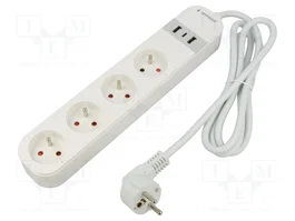 GEMBIRD Regleta de Alimentación Inteligente WIFI con 4 Tomas y 2 USB