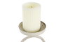 DKD Home Decor Portavela Neoclasico Blanco Metal 24 x 13 x 34 cm
