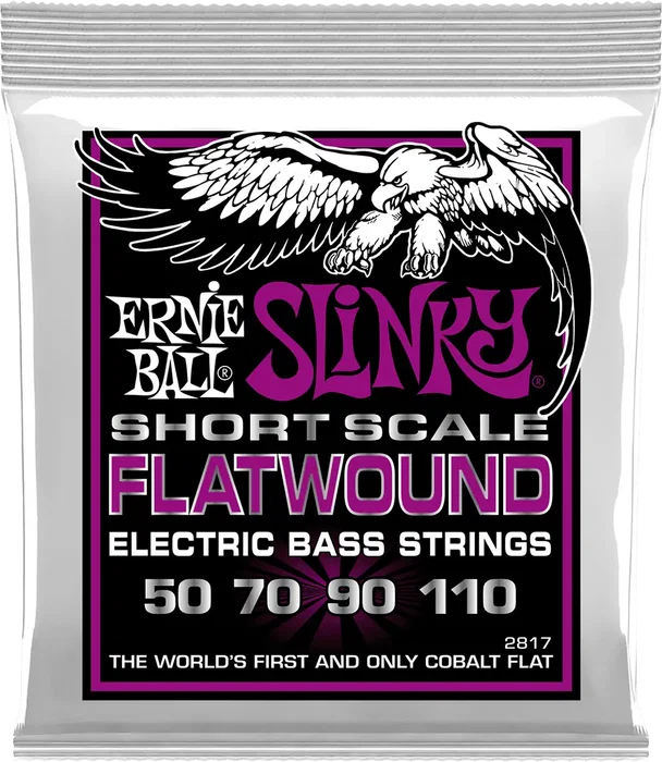 Ernieball Juego Bajo Eléctrico Entorchado Plano Slinky Power Short Scale 55-110