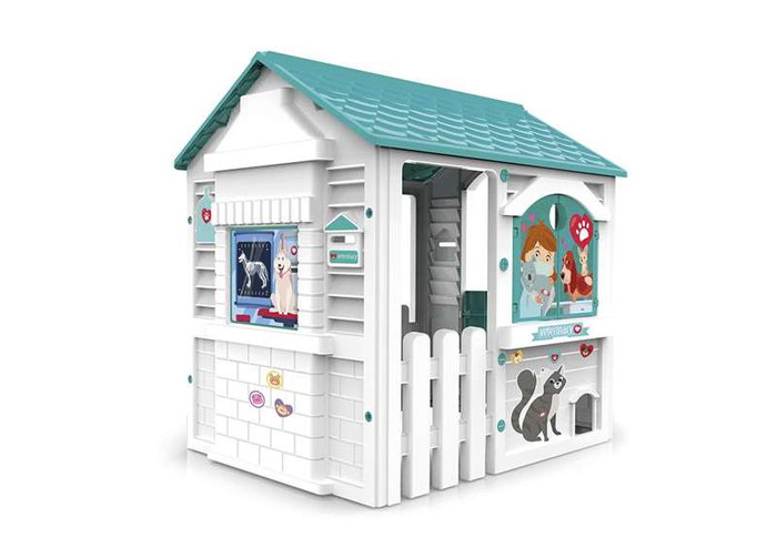 Chicos Casa Centro Veterinario con hueco para mascotas 84x103x104 cm