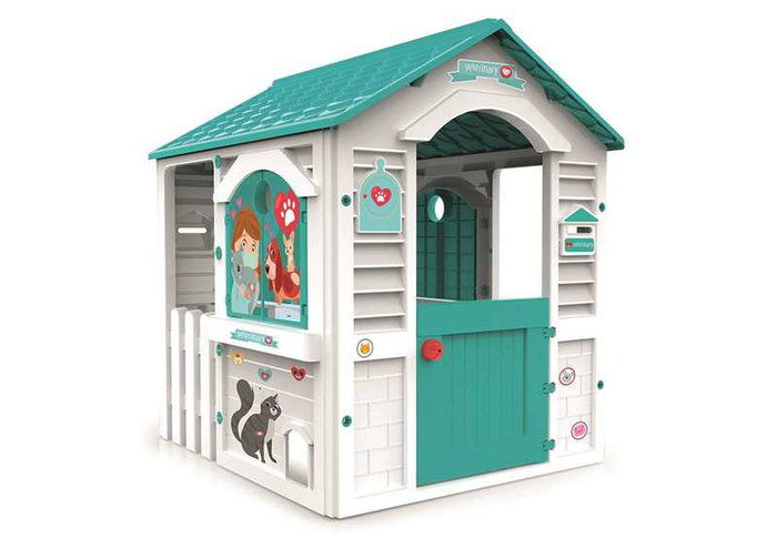 Chicos Casa Centro Veterinario con hueco para mascotas 84x103x104 cm