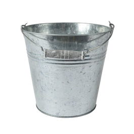 KSD Cubo de Zinc para Exterior ø18 x 17 cm