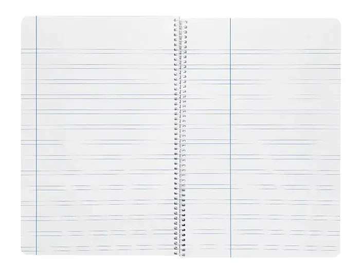 Liderpapel Cuaderno Espiral A5 Wonder, Tapa Plástico, 80 Hojas, 90g, Pauta 3.5mm con Margen, Colores Surtidos
