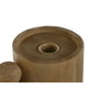 DKD Home Decor Candelabro de Resina KIYO Símil Madera Marrón
