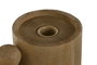 DKD Home Decor Candelabro de Resina KIYO Símil Madera Marrón