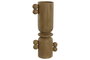 DKD Home Decor Candelabro de Resina KIYO Símil Madera Marrón