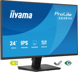 Iiyama ProLite X2491H-B1 Monitor de PC 60.5 cm (24") Full HD 1920 x 1080 120 Hz IPS 1ms AMD FreeSync montaje VESA 100x100 Negro