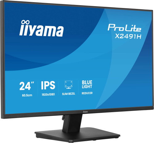 Iiyama ProLite X2491H-B1 Monitor de PC 60.5 cm (24") Full HD 1920 x 1080 120 Hz IPS 1ms AMD FreeSync montaje VESA 100x100 Negro Iiyama ProLite X2491H-B1 Monitor de PC 60.5 cm (24") Full HD 1920 x 1080 120 Hz IPS 1ms AMD FreeSync montaje VESA 100x100 Negro