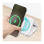 LogiLink Cargador inalámbrico magnético 3 en 1 para dispositivos Apple