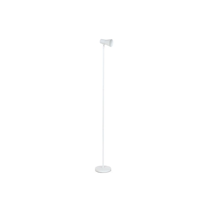 DKD Home Decor Lámpara de pie de metal blanca