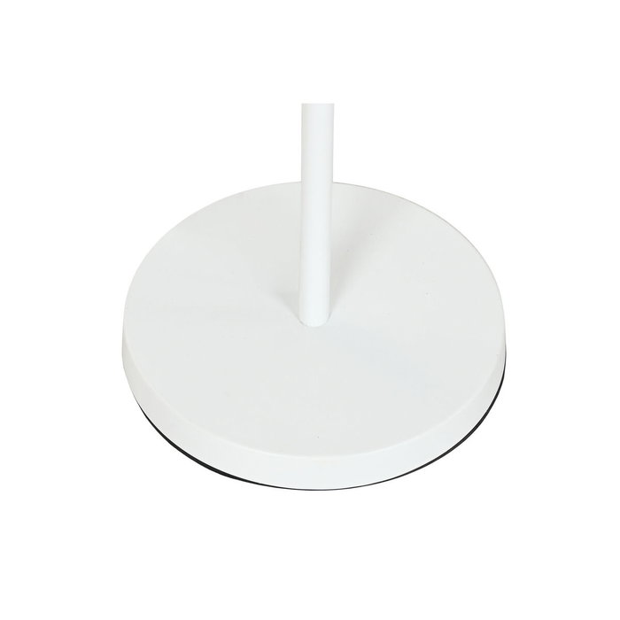 DKD Home Decor Lámpara de pie de metal blanca