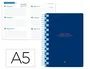 Liderpapel 25-2 6 Agenda Escolar 2025-2026 Semana Vista A5 Bilingüe Papel FSC 70gr Classic Azul Oscuro Espiral