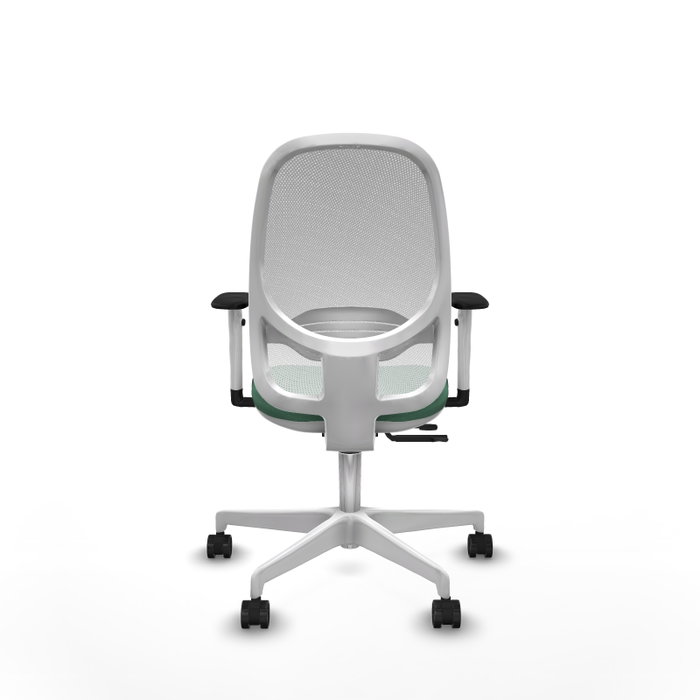 PIQUERAS Y CRESPO Silla de oficina Cilanco con mecanismo Sincro/Traslack Verde esmeralda y Blanco PIQUERAS Y CRESPO Silla de oficina Cilanco con mecanismo Sincro/Traslack Verde esmeralda y Blanco