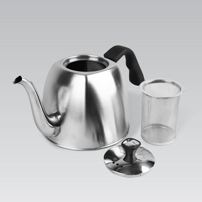Tetera Feel Maestro MR-1333-Tea Negro Acero Acero Inoxidable Plástico 1,1 L