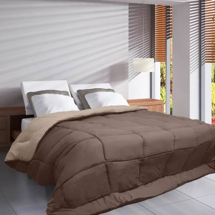 Toison D'Or Edredón ligero de microfibra 220x240cm Topo y lino