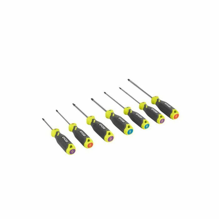 Ryobi Juego de 7 destornilladores magnéticos RHSDS7PC