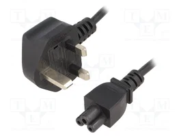 ESPE Cable de alimentación H03VV-F 3x0,75mm2 BS 1363 (G) a IEC C5 1,8m