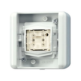 Jung KNX Taster BA 8471.02LEDW, 1fach mit LED-Weiß, Mittenstellung, für Unterputz-Montage