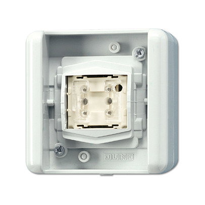 Jung KNX Taster BA 8471.02LEDW, 1fach mit LED-Weiß, Mittenstellung, für Unterputz-Montage Jung KNX Taster BA 8471.02LEDW, 1fach mit LED-Weiß, Mittenstellung, für Unterputz-Montage