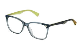 Police VPL502N5209AB Gafas de Vista Mujer Verde Resina