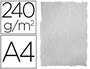 Liderpapel Papel Pergamino con Bordes A4 240gr Gris Pack 10 Hojas