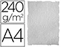 Liderpapel Papel Pergamino con Bordes A4 240gr Gris Pack 10 Hojas