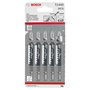Bosch T 144 D Speed Wood Set de 5 hojas de sierra de calar