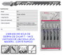 Bosch T 144 D Speed Wood Set de 5 hojas de sierra de calar