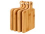 Kinvara Set 4 Tablas de Bambú Marrón 11 x 18 cm (Set de 12)